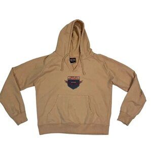 Harley Davidson women's tan peach pullover hoodie sweatshirt L